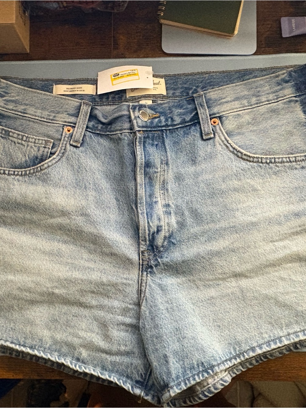 Universal Thread Light Blue Denim High-Rise Jean Shorts